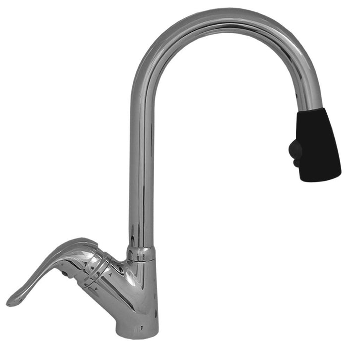 Whitehaus Rainforest Single Hole Faucet with Pull Out Spray