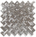 Stainless Steel 2By Basketweave Mosaic