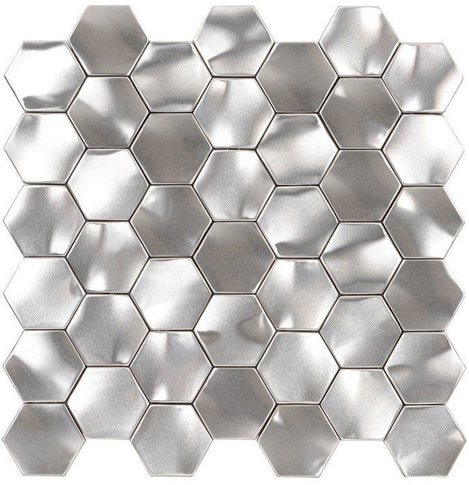 Stainless Steel Rolling Hexagon Mosaic