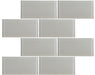 Whisper Gray 3" x 6" Subway Tile