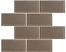 Gravel 3" x 6" Subway Tile