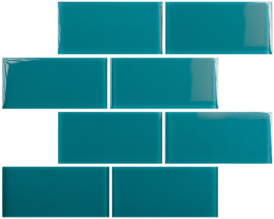 Teal 3" x 6" Subway Tile