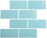 Sky Blue 3" x 6" Subway Tile