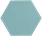 8" Sky Blue Hexagon Tile