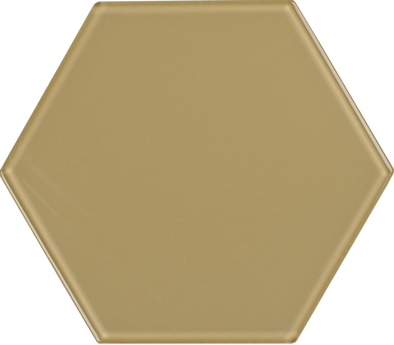 8" Sand Dollar Hexagon Tile