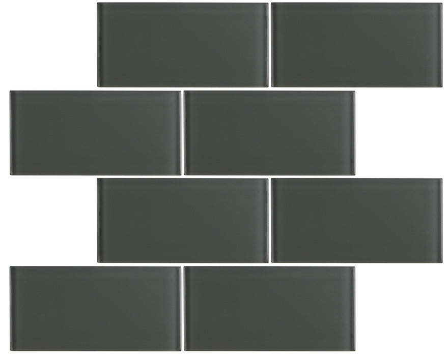 Dark Gray 3" x 6" Subway Tile