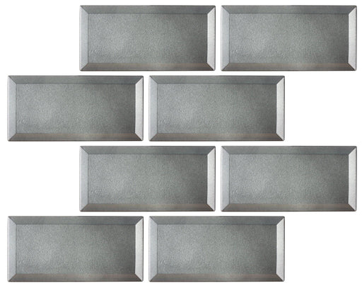 Charcoal Mist Back-Beveled 3" x 6" Subway Tile