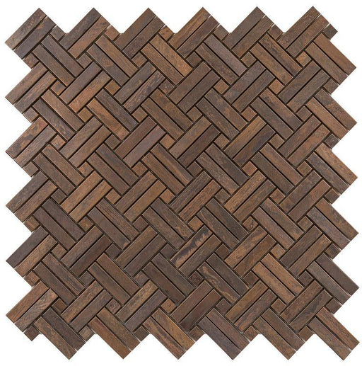 Antique Copper 2By Basketweave Mosaic