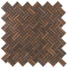 Antique Copper 2By Basketweave Mosaic