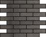 Gun Metal 1" x 4" Brickset Mosaic