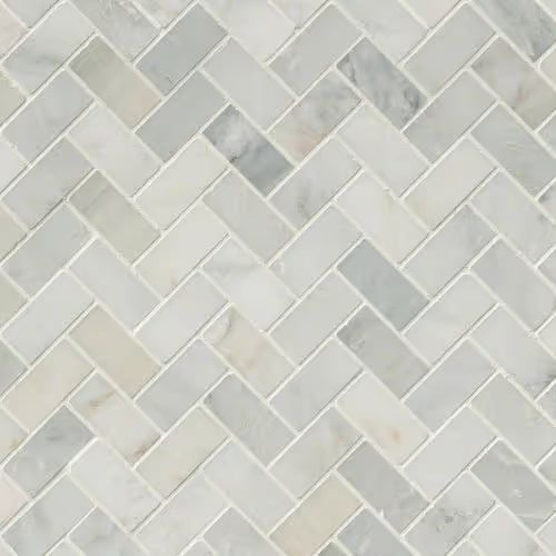 Arabescato Carrara Marble Herringbone