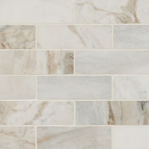 Arabescato Venato White Subway Honed