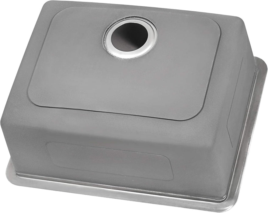 20-inch Undermount Bar Prep Kitchen Sink 16 Gauge Stainless Steel Single Bowl - RVM5020
