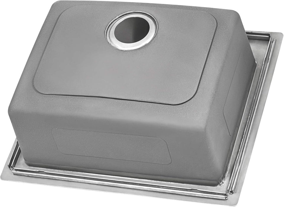 23 x 20 inch Drop-in Topmount Kitchen Sink 16 Gauge Stainless Steel Single Bowl - RVM5923