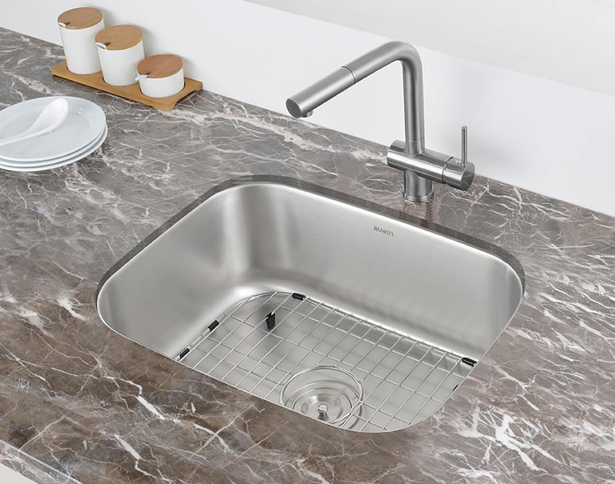 21-inch Undermount 16 Gauge Stainless Steel Kitchen Sink Single Bowl - RVM4131