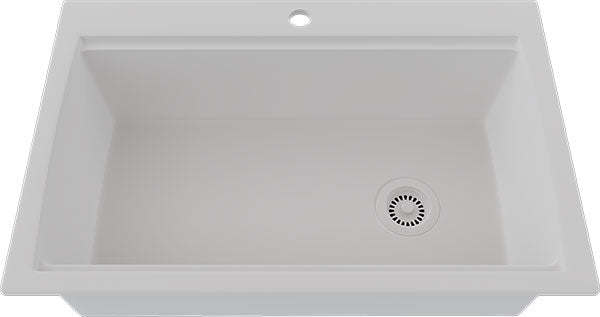 ESI QSLP750TM Dual Mount Large Single Bowl Quartz Sink 33"