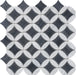 Black n White Elyptic Diamond Mosaic