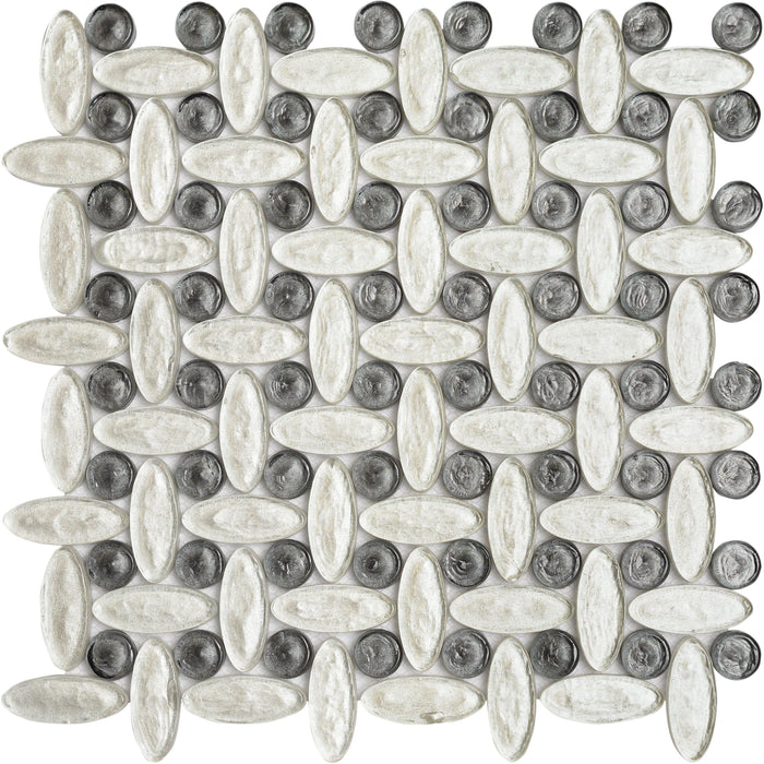 Feng Shui Elyptic Basketweave Mosaic