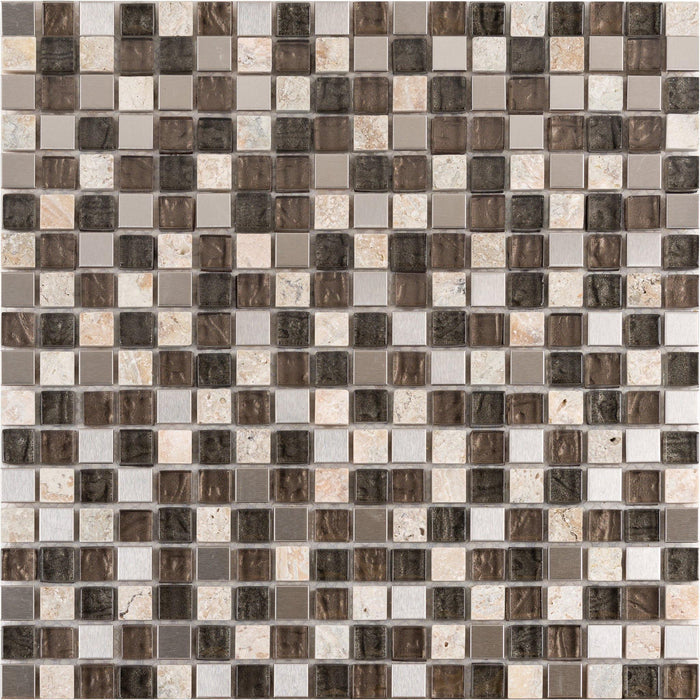 Platinum Whisper 5/8" x 5/8" Mosaic