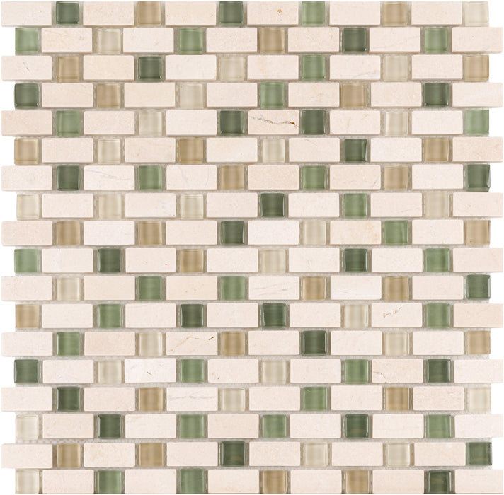 Crema Serene 5/8" Combo Mosaic