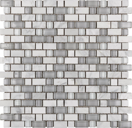 White Fossil 5/8" Combo Mosaic