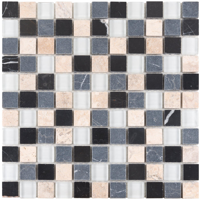 Shades of Grey 1" x 1" Mosaic