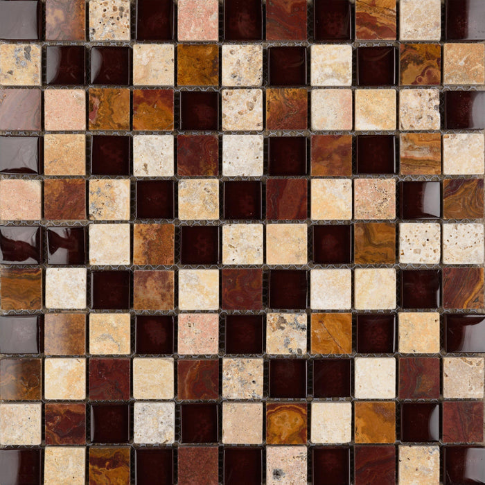 Wild Cherry 1" x 1" Mosaic