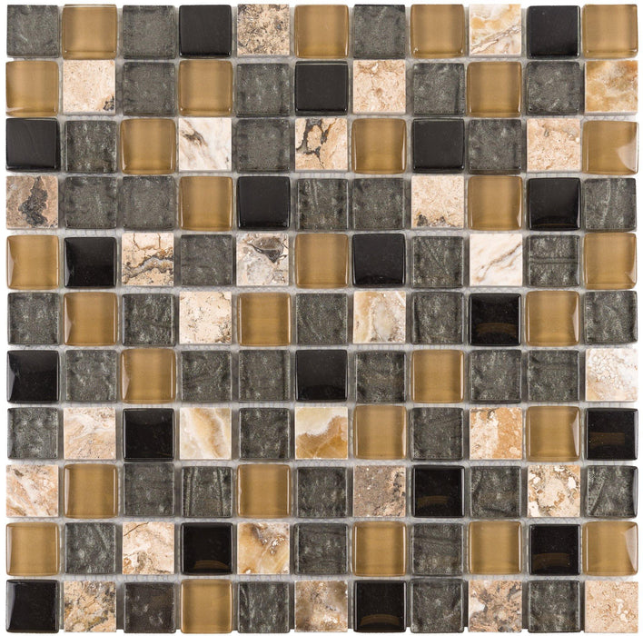 Onyx Spark 1" x 1" Mosaic