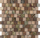 Copper Amazon 1" x 1" Offset Mosaic