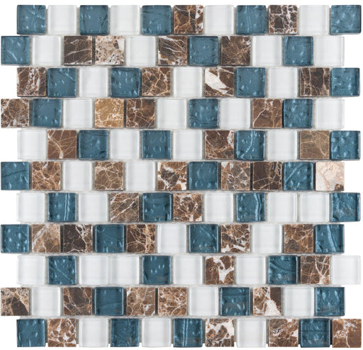 Montego Bay 1" x 1" Offset Mosaic