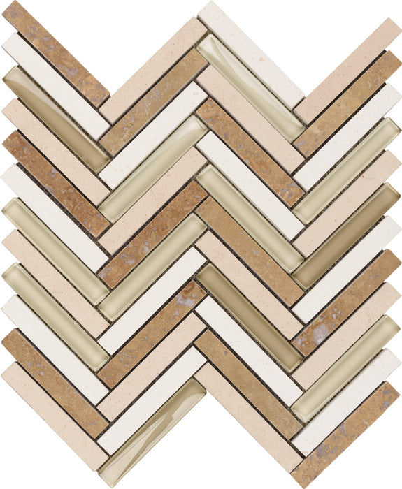 Snowmass 5/8" x 4" Herringbone Mosaic