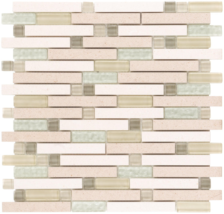 Champagne Blush Linear Mosaic