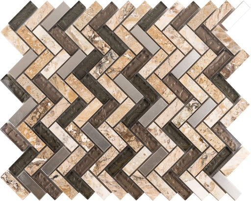 Platinum Ravine Herringbone Mosaic