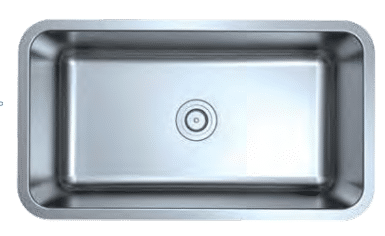 ESI S227LD 50/50 Low Divider Stainless Steel Sink