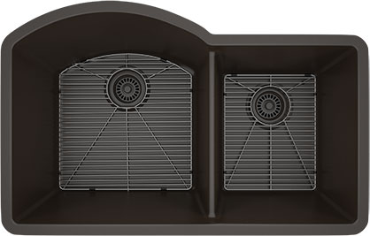 ESI QS7030 70/30 Double Bowl Quartz Composite Sink view 1
