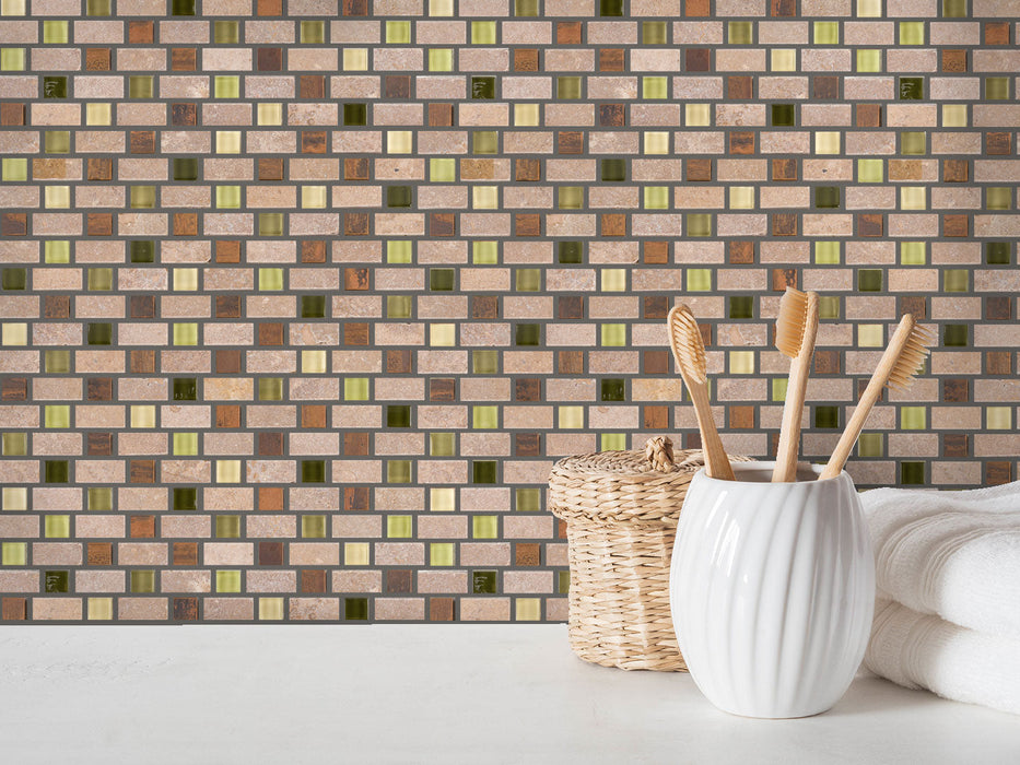 Pistachio 5/8" Combo Mosaic