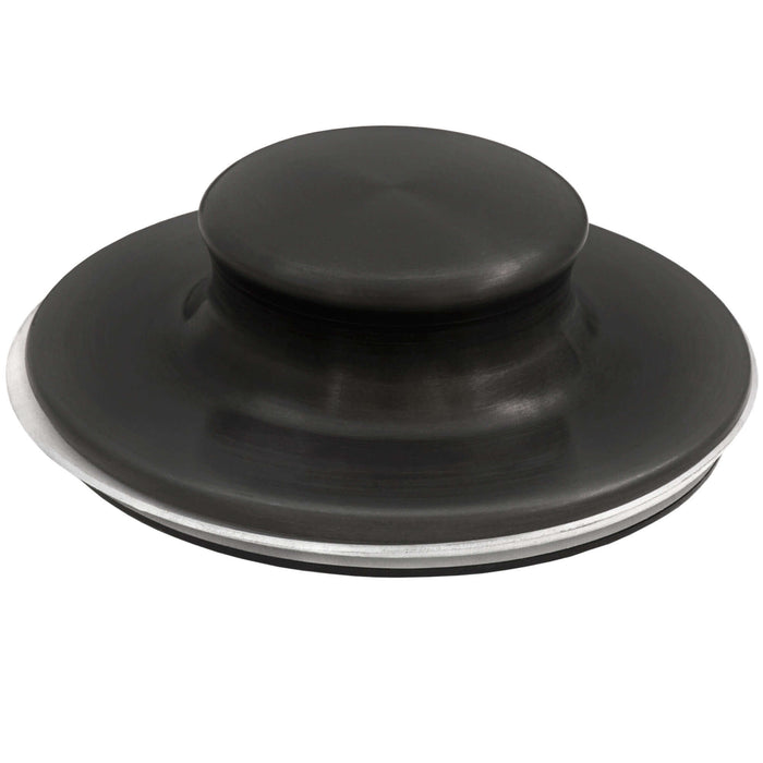 Ruvati Plug Stopper Lid for Extended Deep Garbage Disposal Flange Gunmetal Black Stainless Steel