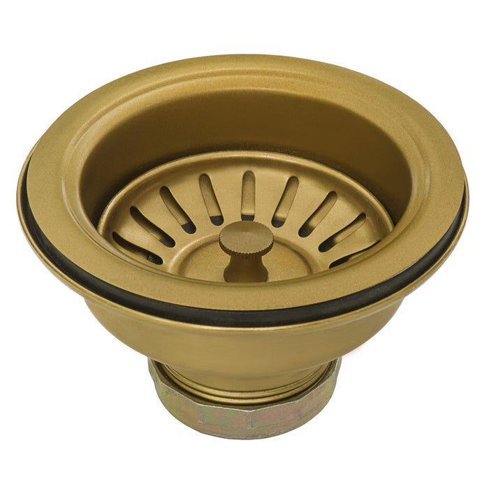 Ruvati Kitchen Sink Strainer Drain Assembly - Brass / Gold Tone Stainless Steel - RVA1022GG