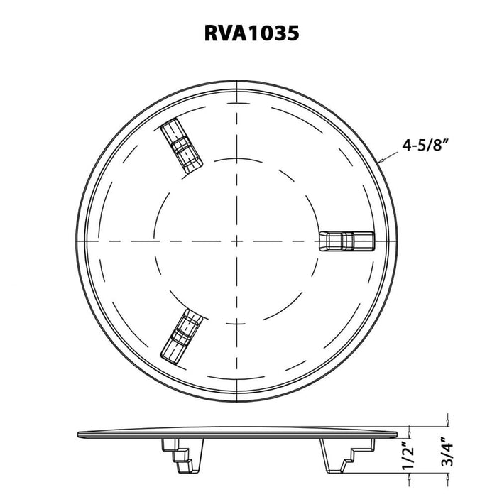 Drain Cover for Kitchen Sink and Garbage Disposal - Brushed Stainless Steel - RVA1035