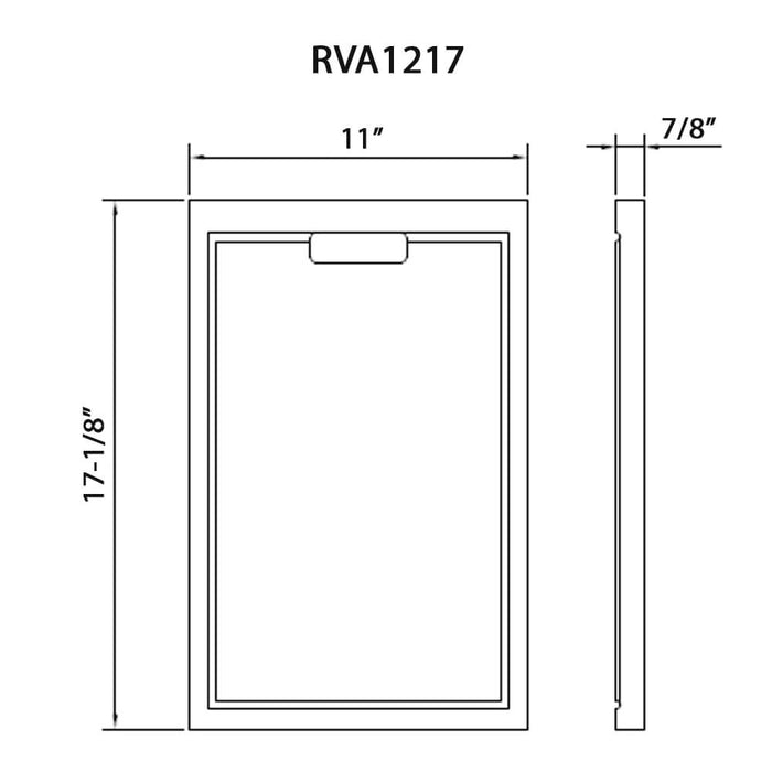 17 x 11 inch Solid Wood Replacement Cutting Board for Ruvati Workstation Sinks - RVA1217