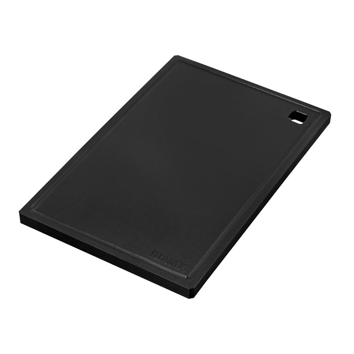 17 x 11 inch Black Resin Thick Replacement Cutting Board for Ruvati Workstation Sinks