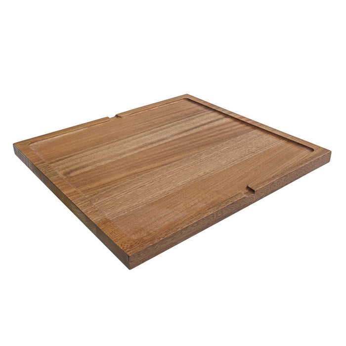 17 x 16 inch Solid Wood Dual-Tier Replacement Cutting Board for Ruvati Workstation Sinks - RVA1233