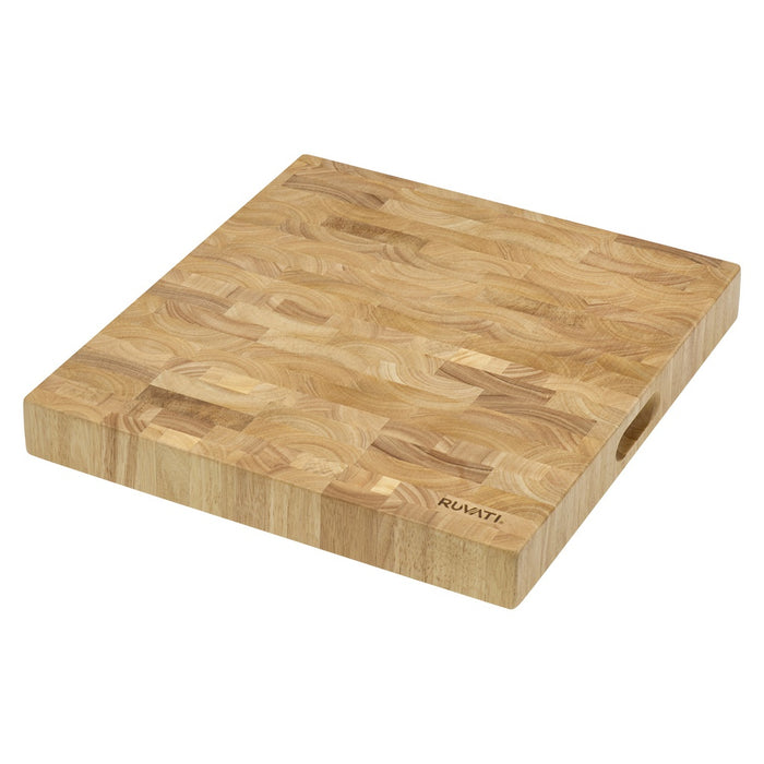 17 x 16 x 2 inch thick End-Grain French Oak Butcher Block Solid Wood Large Cutting Board - RVA2445OAK