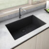 Ruvati Silicone Bottom Grid Sink Mat for RVG1030 and RVG2030 Sinks – Black