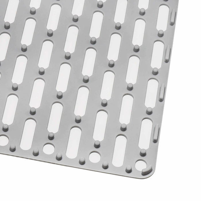 Ruvati Silicone Bottom Grid Sink Mat for RVG1302 and RVG2302 Sinks – Gray