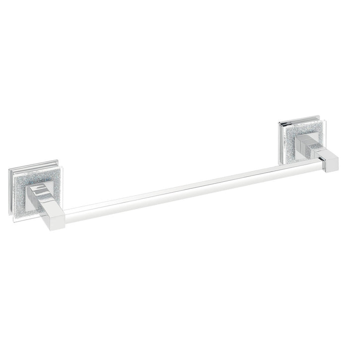 RVA5006 Valencia 24" Towel Bar Luxury Bathroom Accessory - Crystal and Chrome