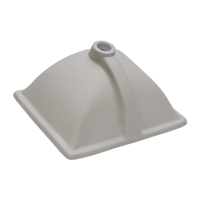 17 x 12 inch Undermount Bathroom Vanity Sink White Rectangular Porcelain Ceramic with Overflow - RVB0718