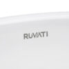 Ruvati 15 x 15 inch Bathroom Vessel Sink Gold Decorative Art Above Vanity Counter White Ceramic