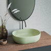 Ruvati 19-inch Avocado Lime Green epiStone Solid Surface Bathroom Vessel Sink