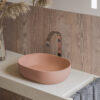 Ruvati 19-inch Sedona Clay Pink epiStone Solid Surface Bathroom Vessel Sink